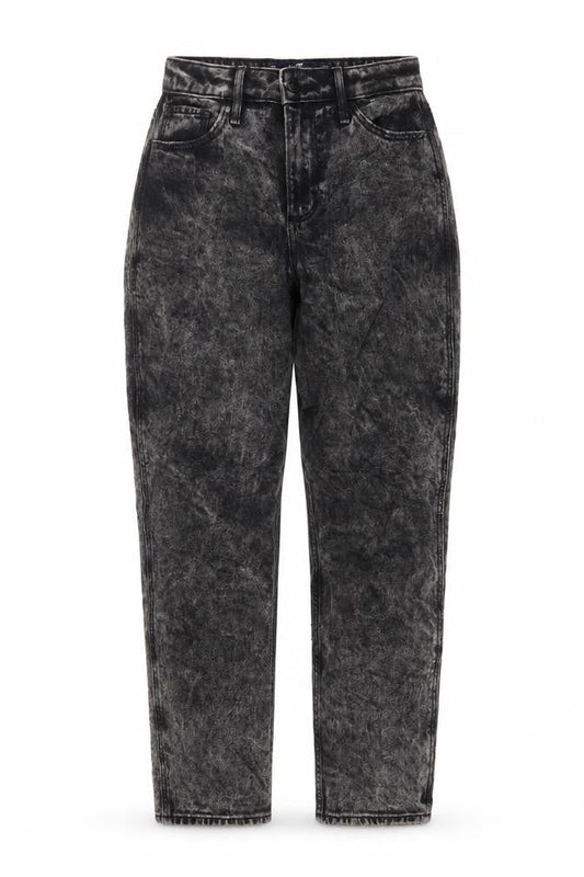 Hollister Womens Black Cotton Mom Jeans Size 25 in L27 in Regular Button