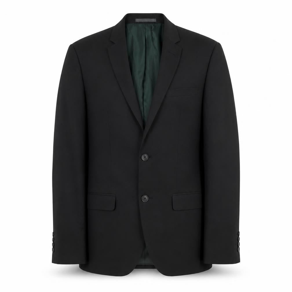 River Island Mens Black Polyester Jacket Suit Jacket Size 38 Regular