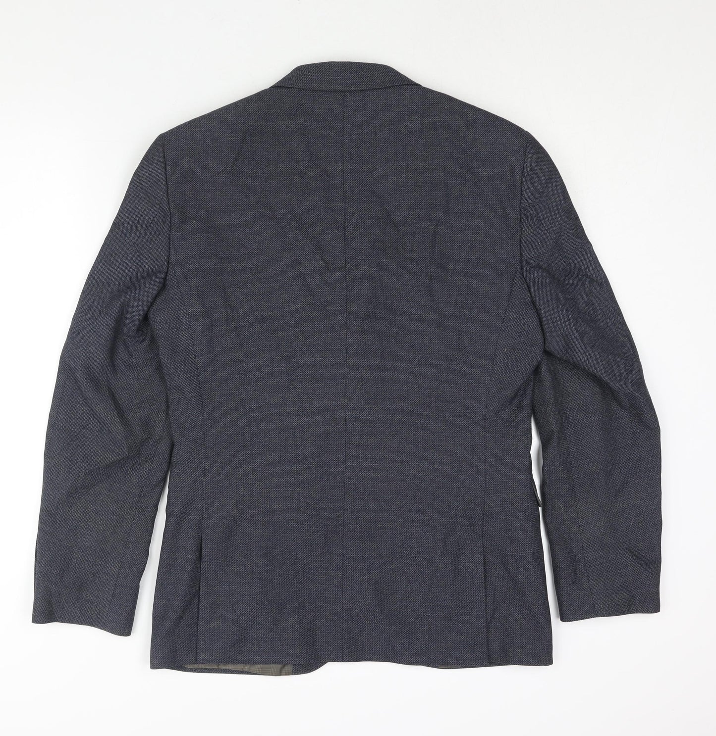 NEXT Mens Blue Polyester Jacket Suit Jacket Size 38 Regular