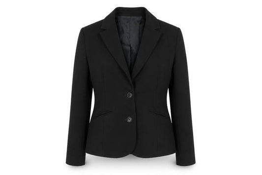 John Lewis Womens Black Viscose Jacket Suit Jacket Size 8