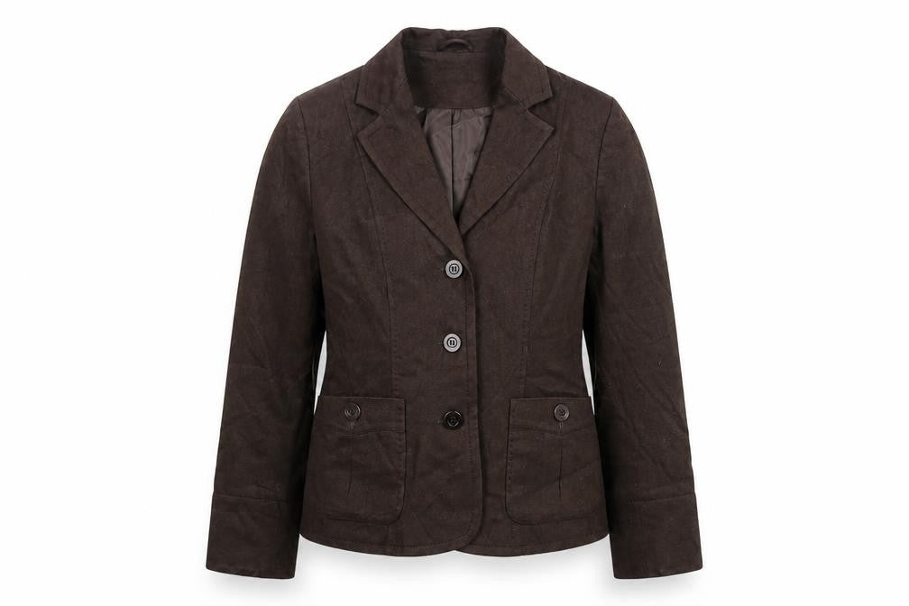 Mackays Womens Brown Jacket Size 14 Button