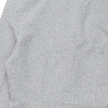 NL Collection Womens Grey Jacket Size 14 Button