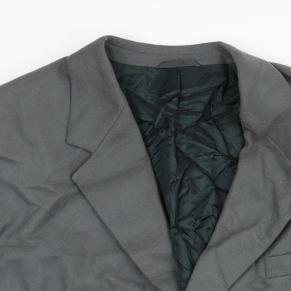 St Bernard Mens Grey Wool Jacket Blazer Size 2XL Regular