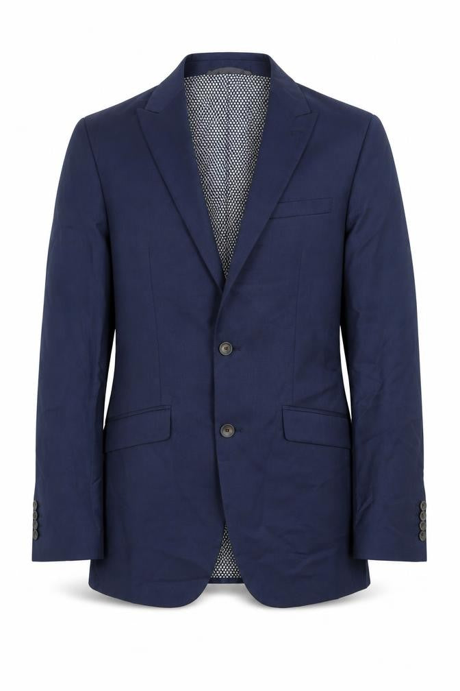 Marks & Spencer Mens Blue Polyester Jacket Suit Jacket Size 34 Regular