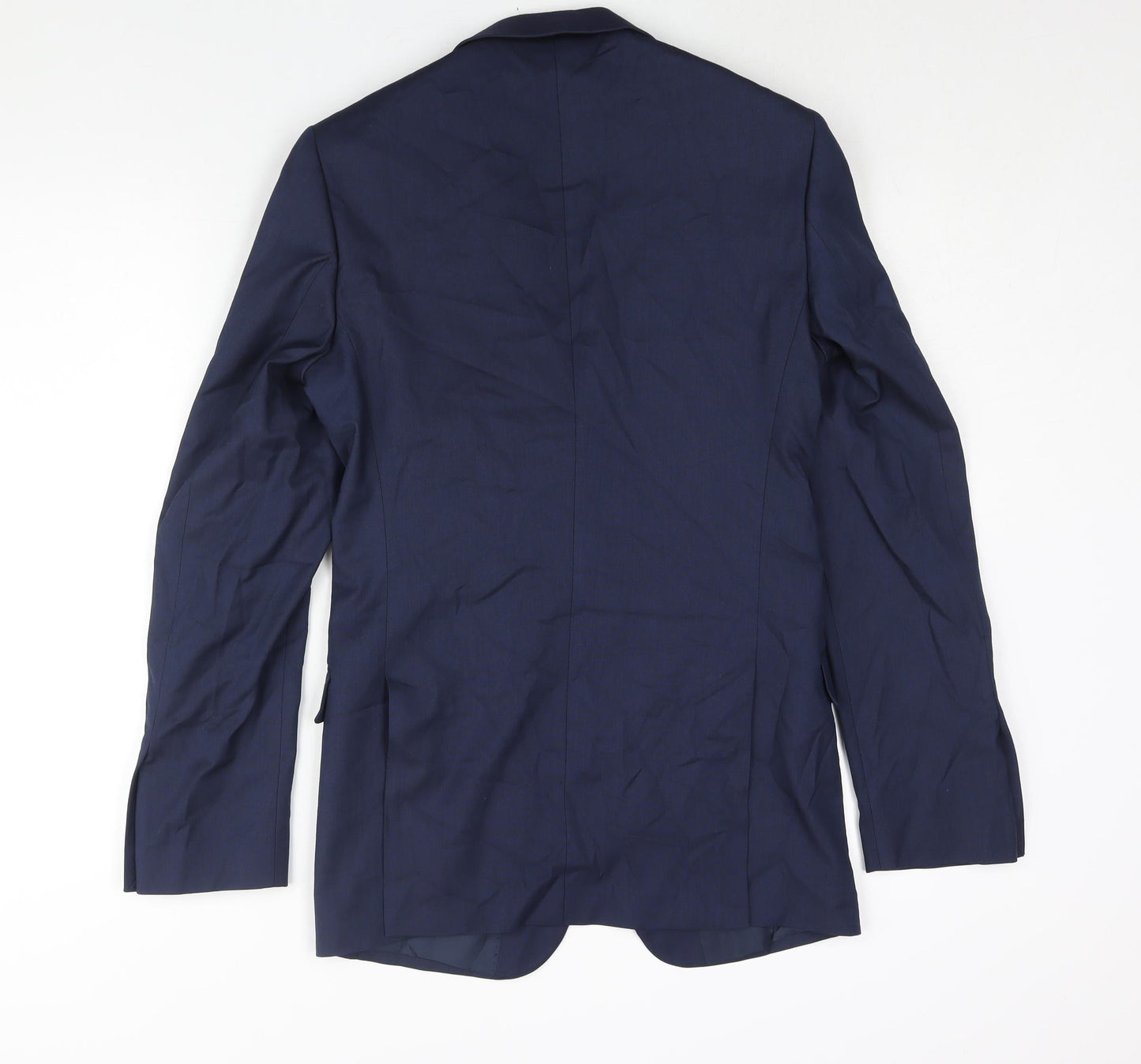 Marks and Spencer Mens Blue Polyester Jacket Suit Jacket Size 34 Regular