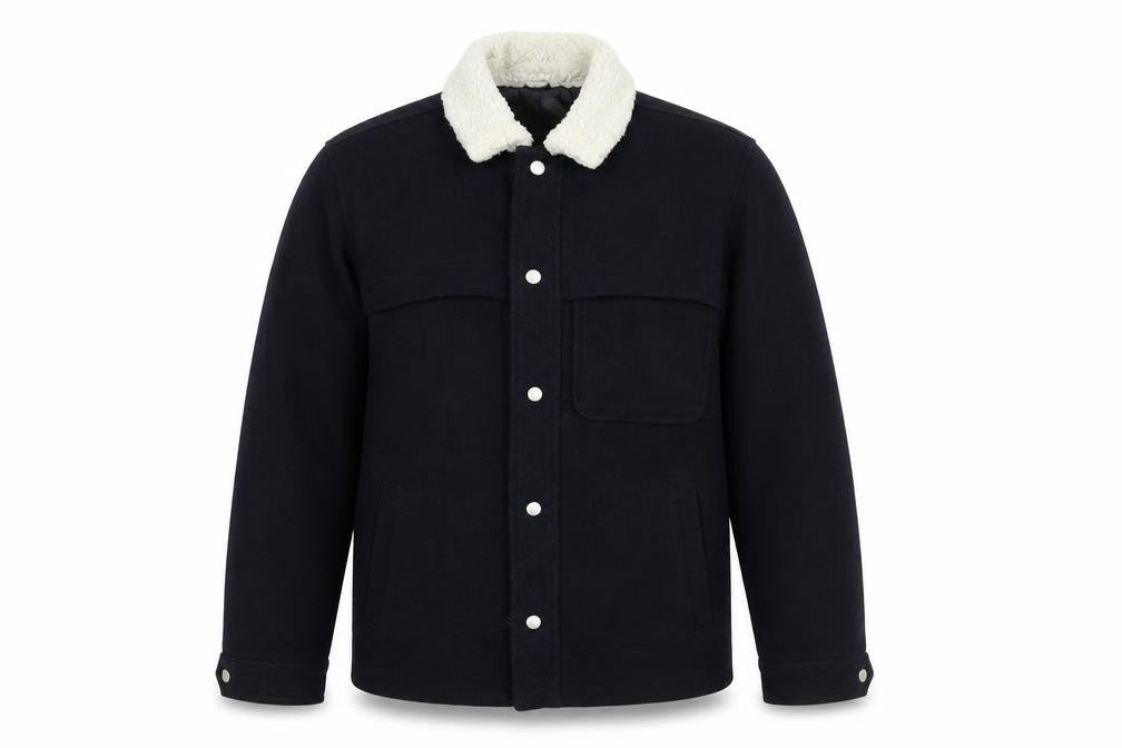 Topman Mens Blue Jacket Size S Snap