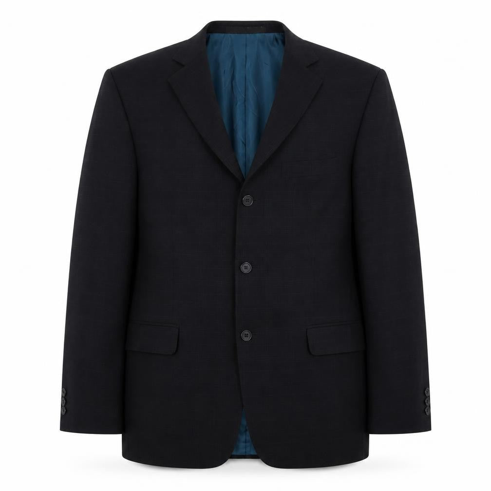 Marks & Spencer Mens Black Wool Jacket Suit Jacket Size 38 Regular
