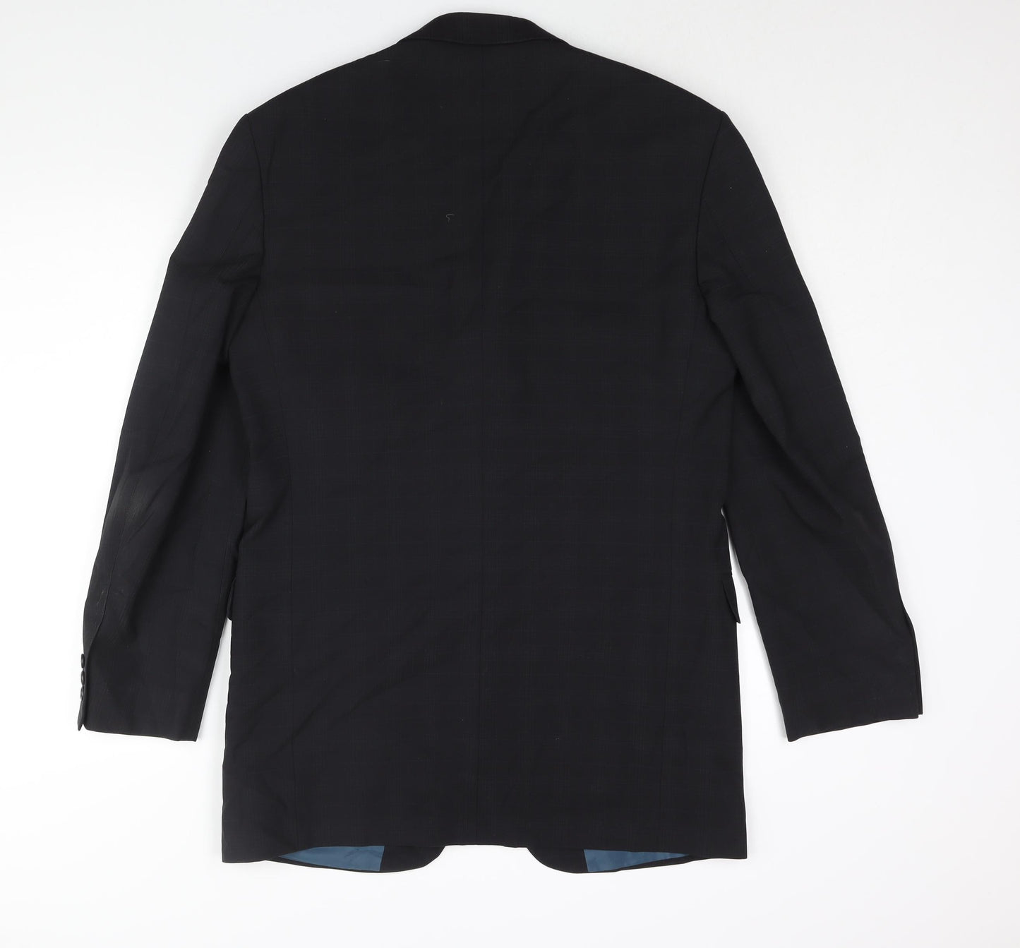 Marks and Spencer Mens Black Wool Jacket Suit Jacket Size 38 Regular