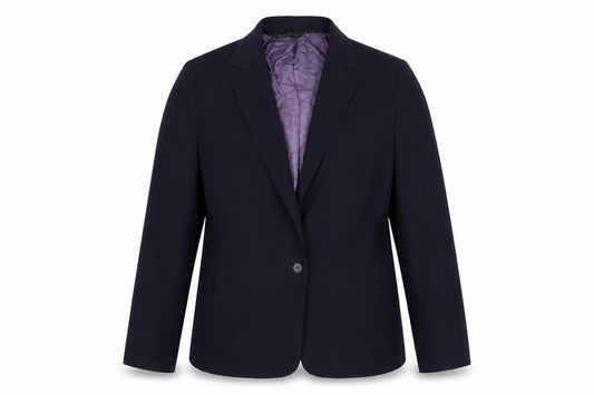 BHS Womens Purple Polyester Jacket Suit Jacket Size 16