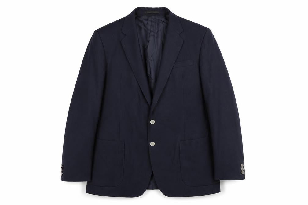 Hammersley Mens Blue Wool Jacket Suit Jacket Size 42 Regular