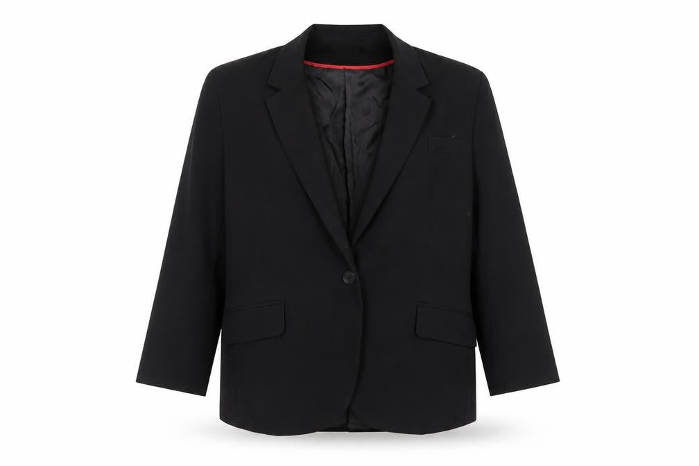 ASOS Womens Black Polyester Jacket Suit Jacket Size 12