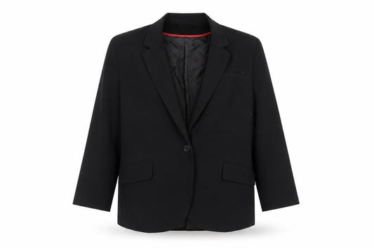 ASOS Womens Black Polyester Jacket Suit Jacket Size 12