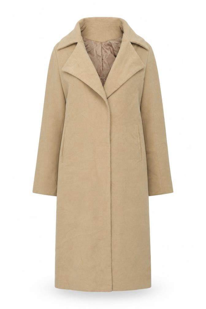 Missguided Womens Brown Overcoat Coat Size 8 - No Closure