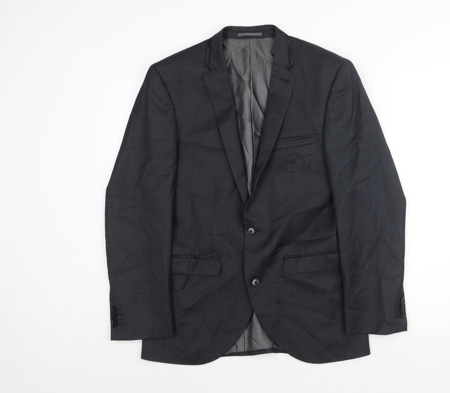 NEXT Mens Grey Wool Jacket Suit Jacket Size 36 Regular