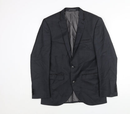 Next Mens Grey Wool Jacket Suit Jacket Size 36 Regular