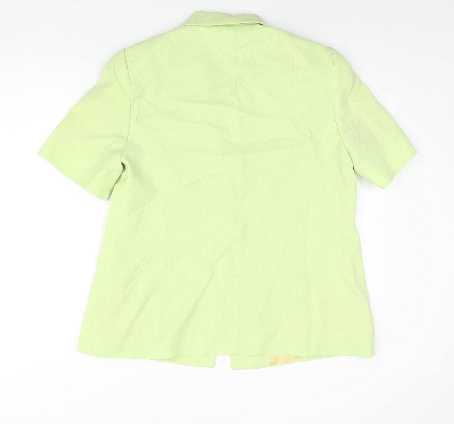 Personal Choice Womens Green Jacket Size 16 Button - Shoulder Pads