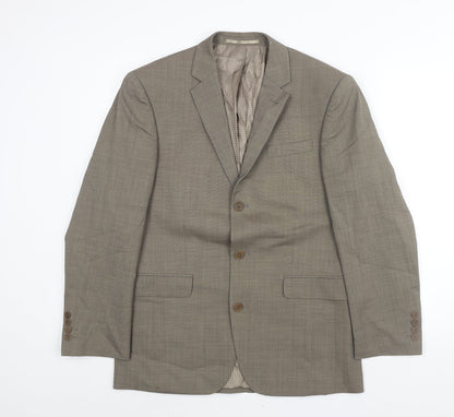 Next Mens Brown Wool Jacket Suit Jacket Size 38 Regular