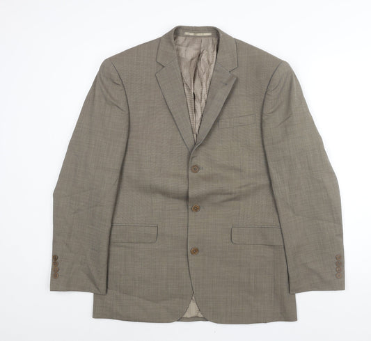 NEXT Mens Brown Wool Jacket Suit Jacket Size 38 Regular