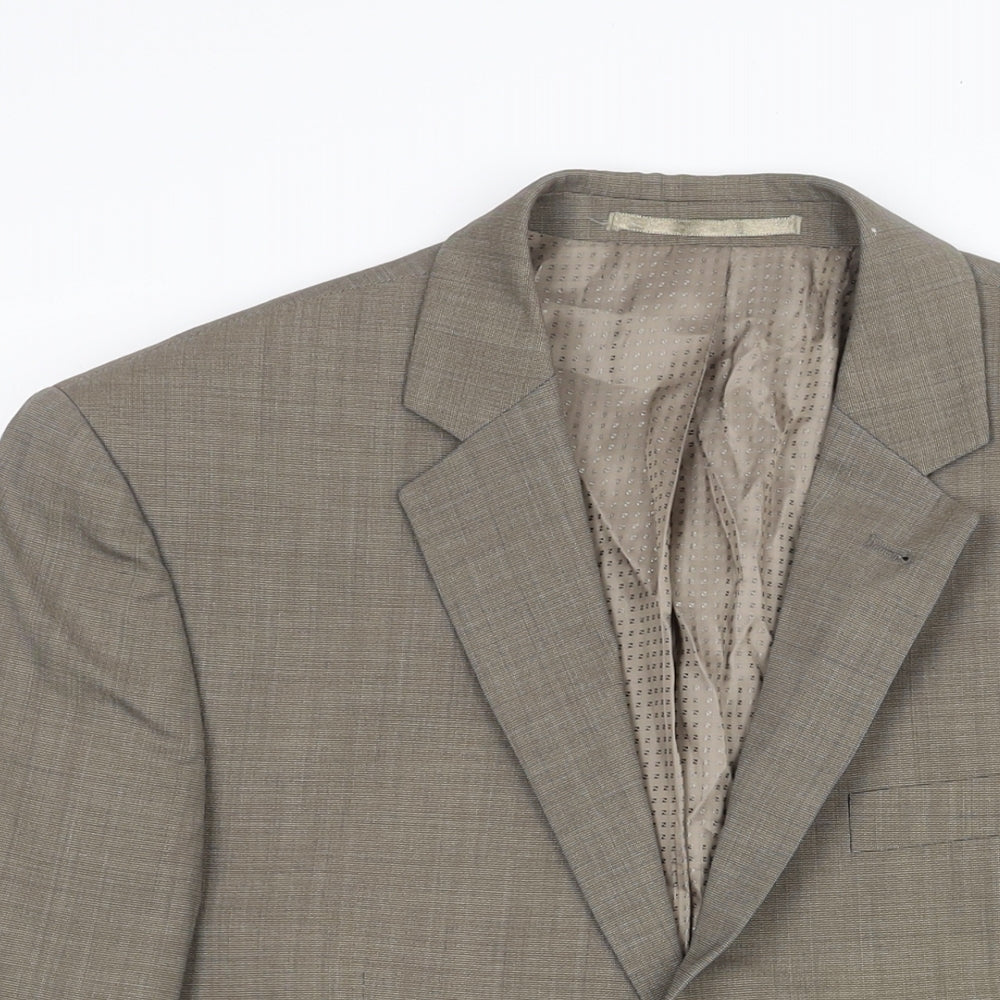 NEXT Mens Brown Wool Jacket Suit Jacket Size 38 Regular