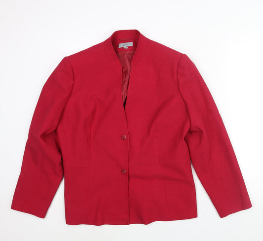 Marks and Spencer Womens Pink Jacket Size 20 Button
