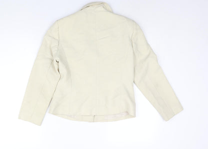 Minuet Womens Ivory Jacket Size 10 Button