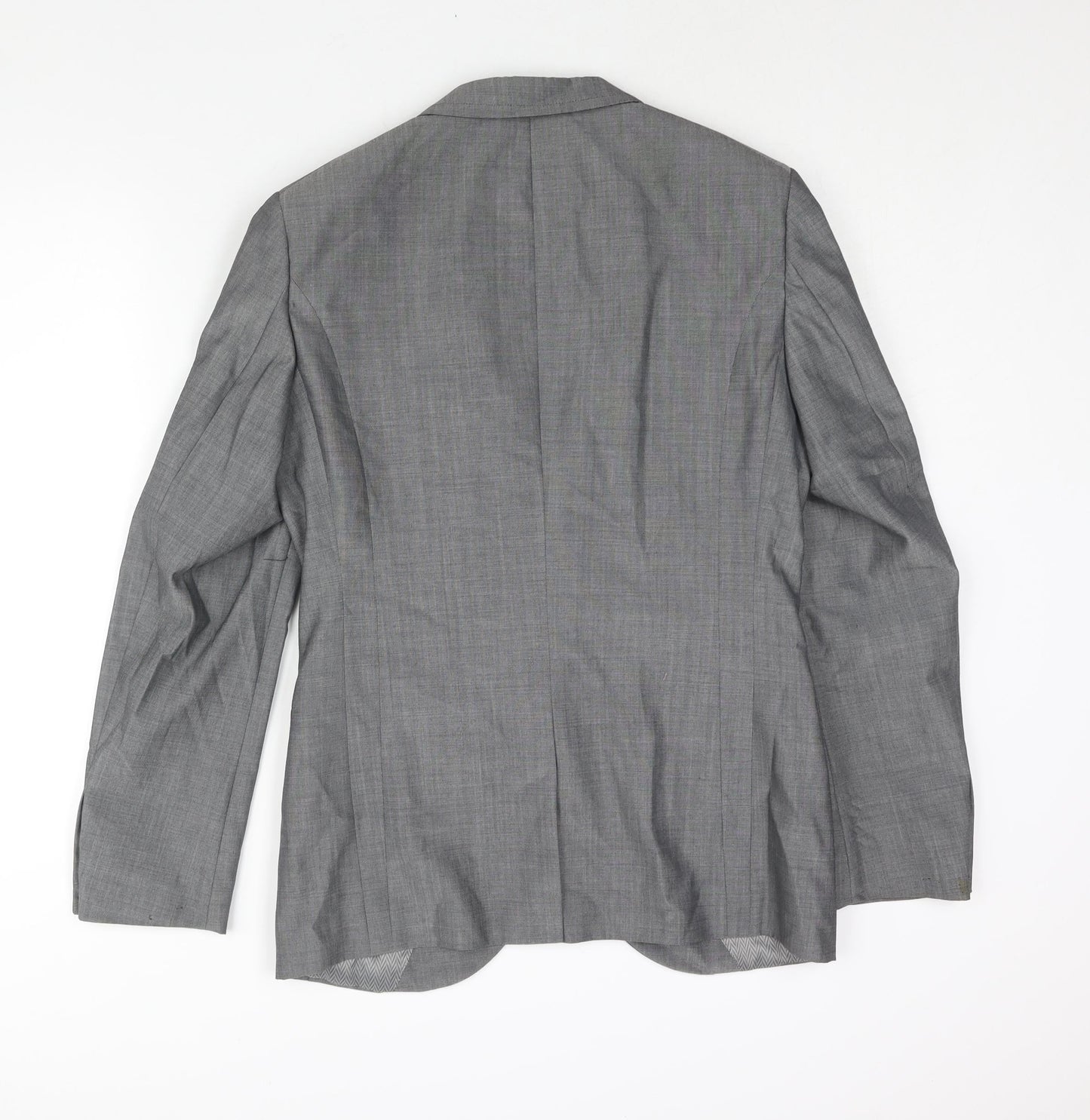 NEXT Mens Grey Wool Jacket Suit Jacket Size 38 Regular
