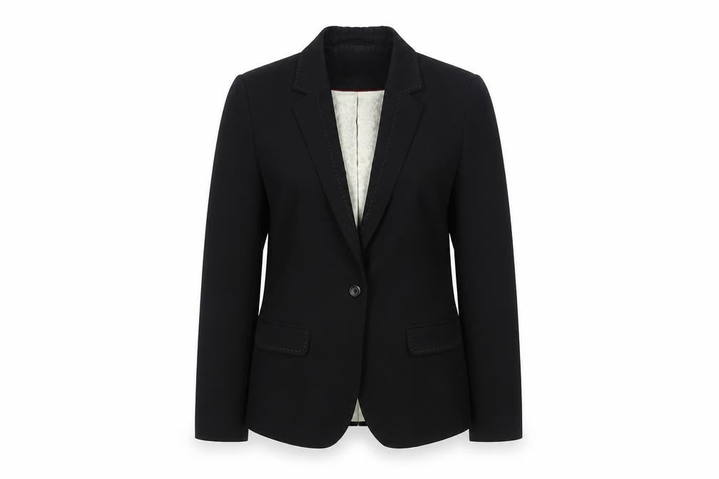 NEXT Womens Black Polyester Jacket Suit Jacket Size 10