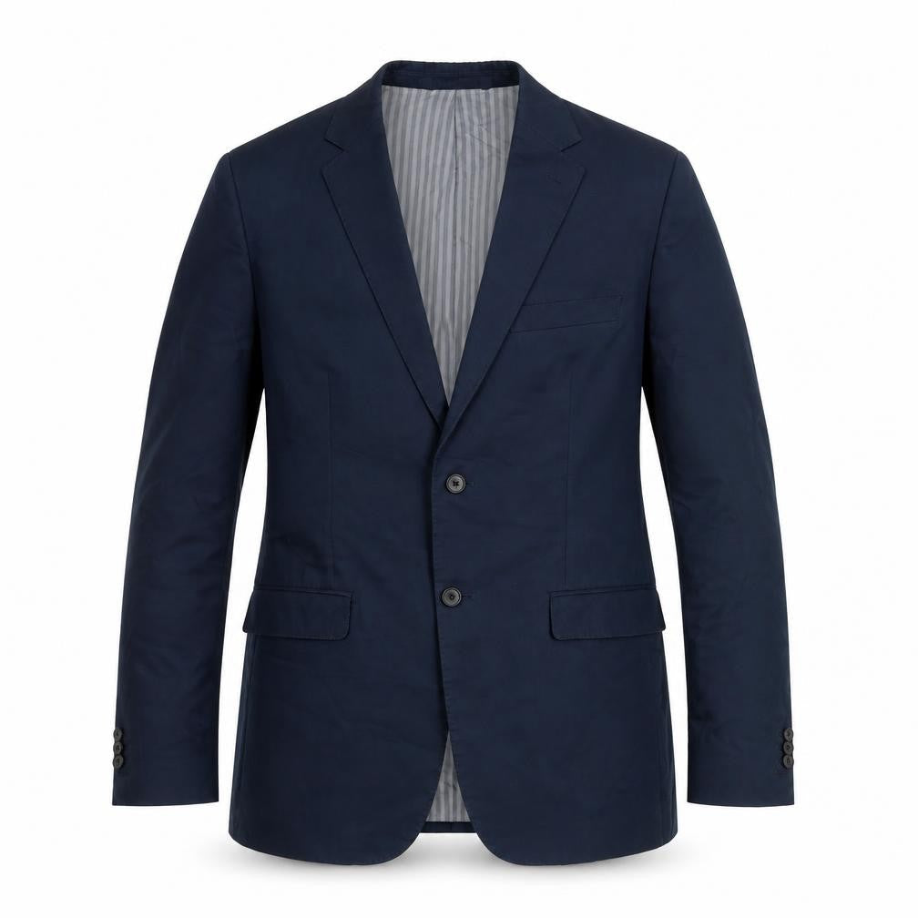 Tessuti Mens Blue Cotton Jacket Blazer Size 40 Regular