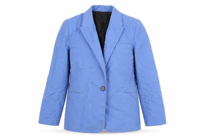 Zara Womens Blue Jacket Blazer Size S Button