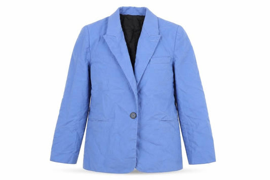 Zara Womens Blue Jacket Blazer Size S Button