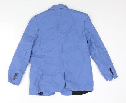 Zara Womens Blue Jacket Blazer Size S Button