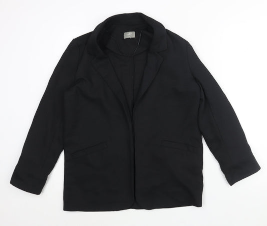 Oasis Womens Black Jacket Blazer Size 10 - Vented Cuff No Closure