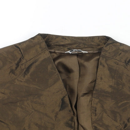 Klass Womens Brown Jacket Size 16