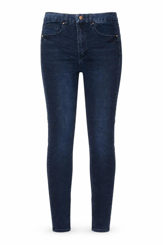 ASOS Womens Blue Cotton Skinny Jeans Size 28 in L36 in Regular Zip