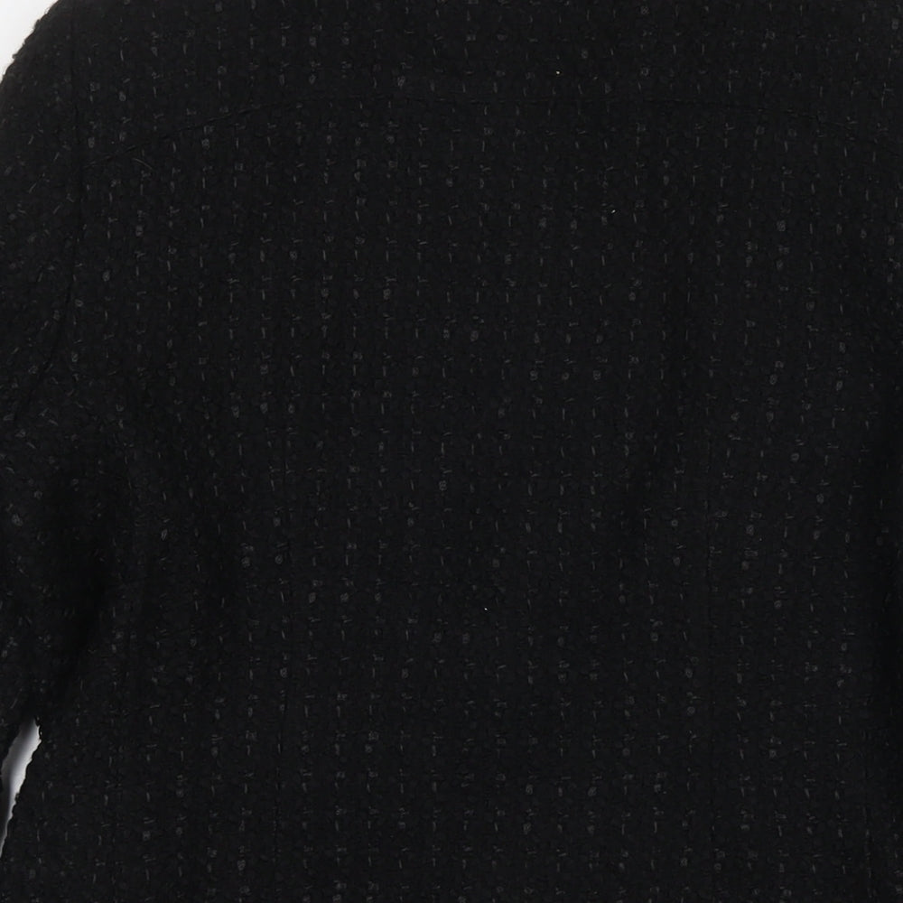 Marks & Spencer Womens Black Jacket Size 14 Hook & Eye