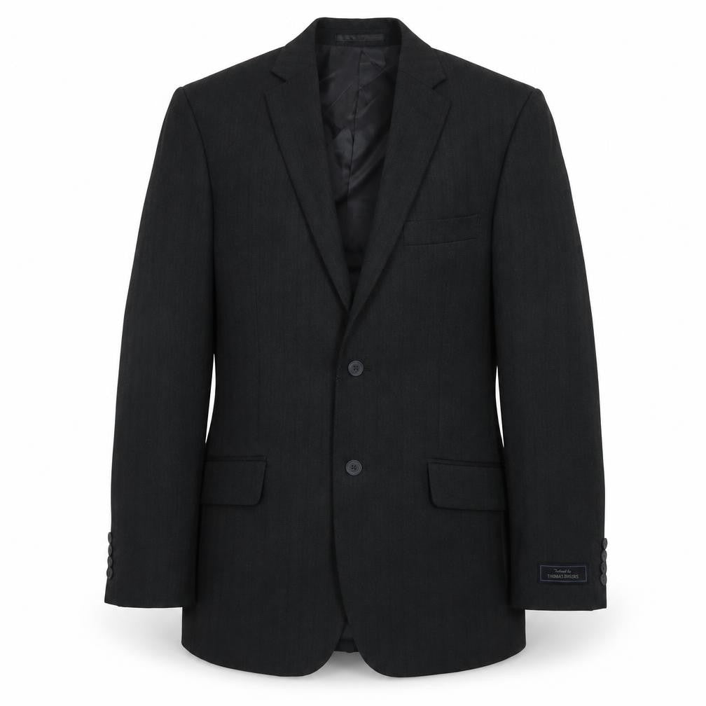 Thomas Brooks Mens Grey Polyester Jacket Suit Jacket Size 40 Regular