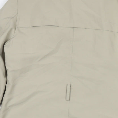 Marks & Spencer Womens Beige Trench Coat Jacket Size 12 Button