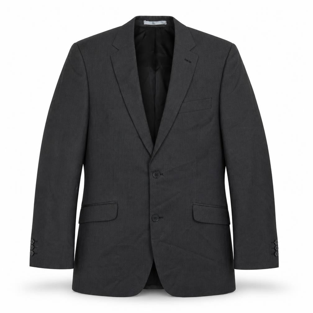 Burton Mens Grey Polyester Jacket Suit Jacket Size 40 Regular