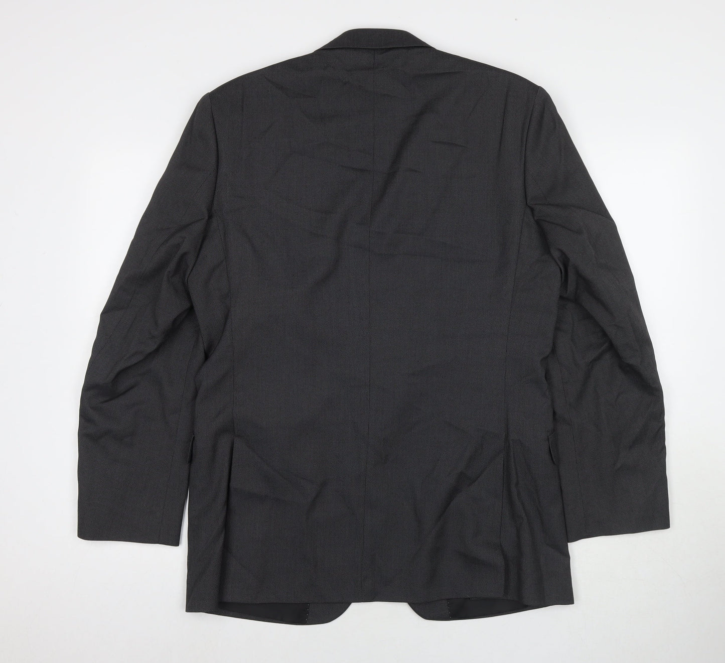 Burton Mens Grey Polyester Jacket Suit Jacket Size 40 Regular