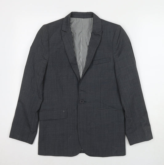 Autograph Boys Grey Jacket Blazer Size 12 Years Button