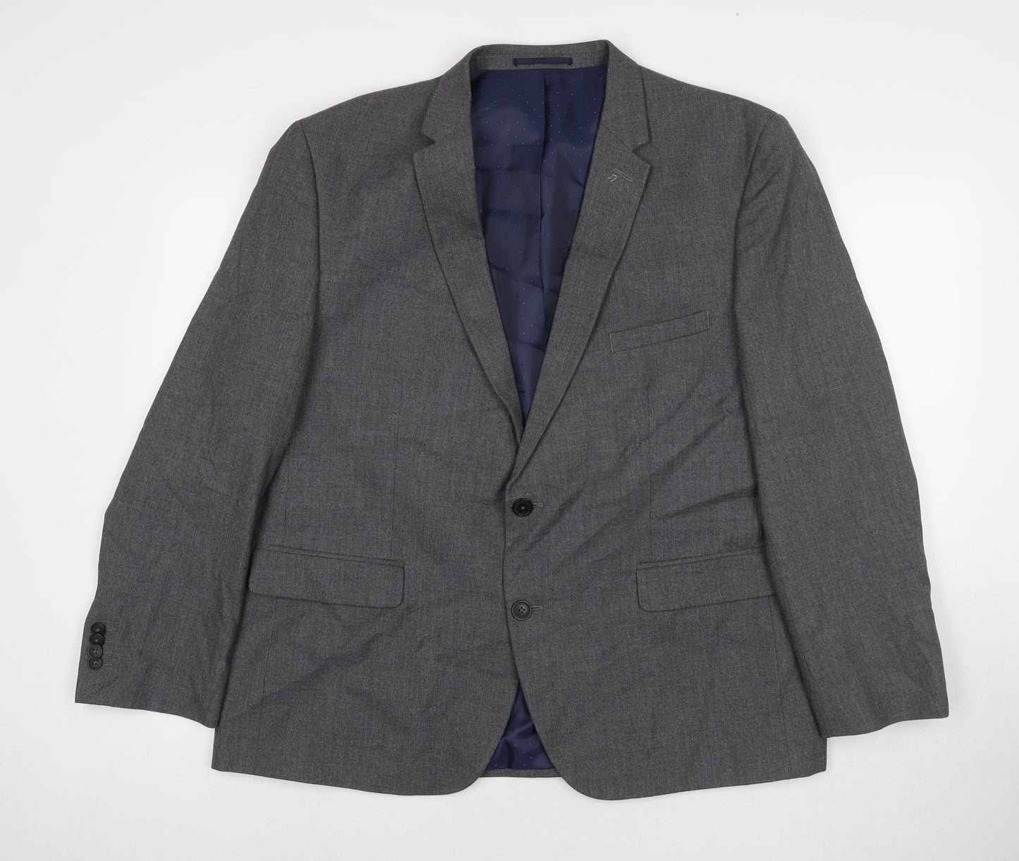 Taylor & Wright Mens Grey Polyester Jacket Suit Jacket Size 46 Regular