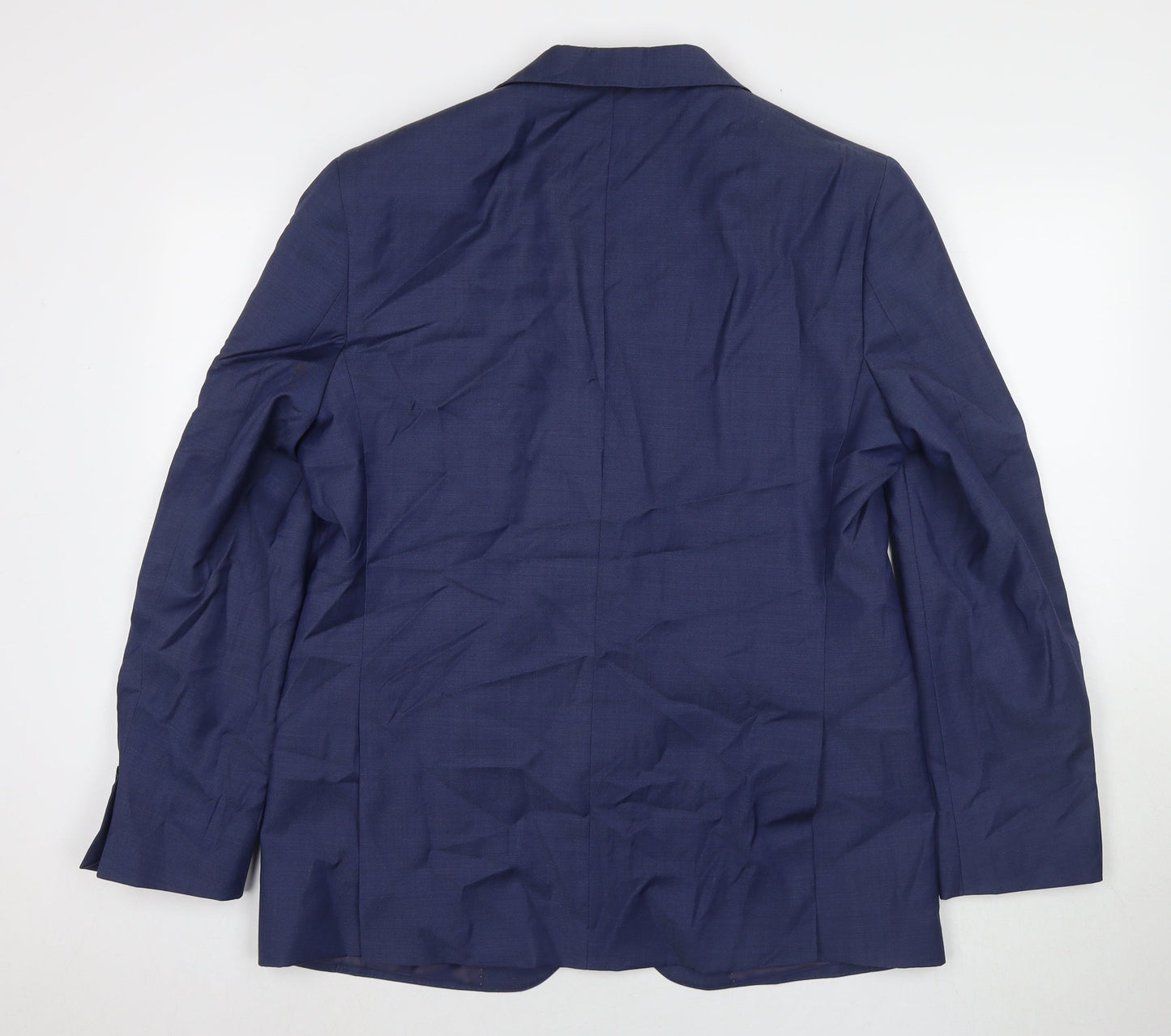 Autograph Mens Blue Polyester Jacket Suit Jacket Size 42 Regular