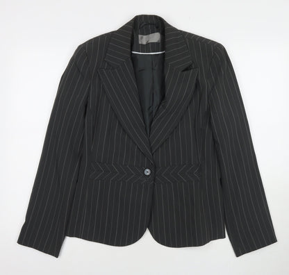 South Womens Grey Jacket Blazer Size 16 Button