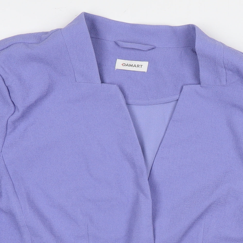 Damart Womens Purple Jacket Blazer Size 10