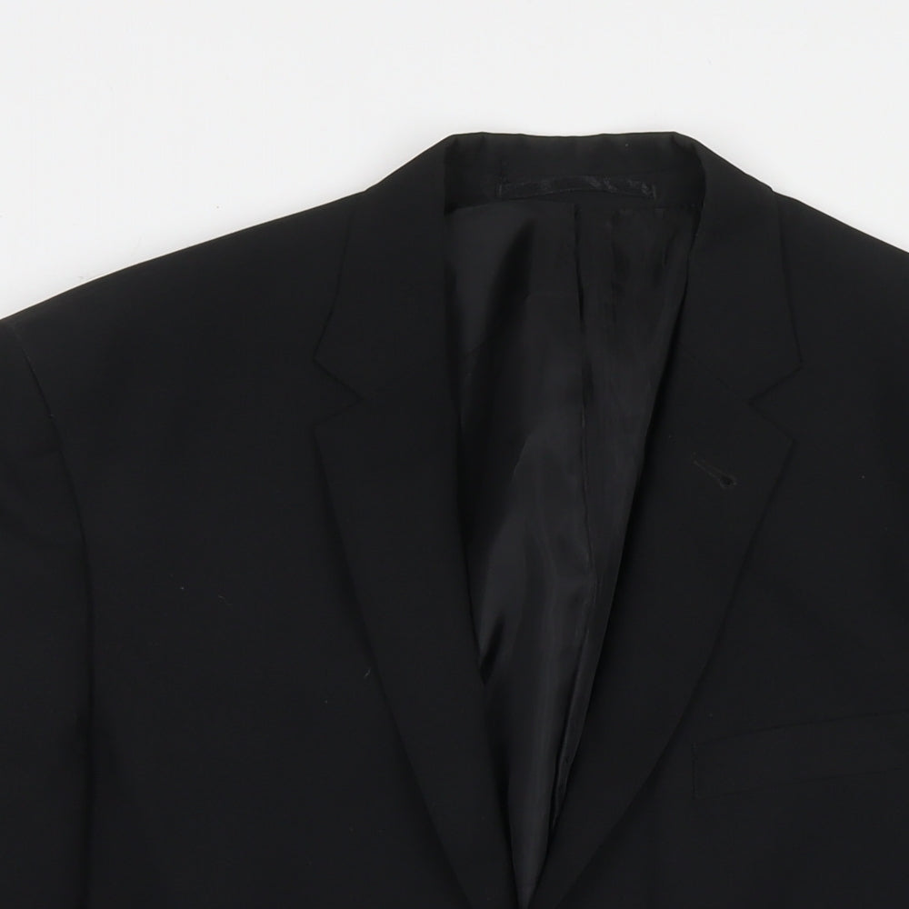 Taylor & Wright Mens Black Polyester Jacket Suit Jacket Size 40 Regular