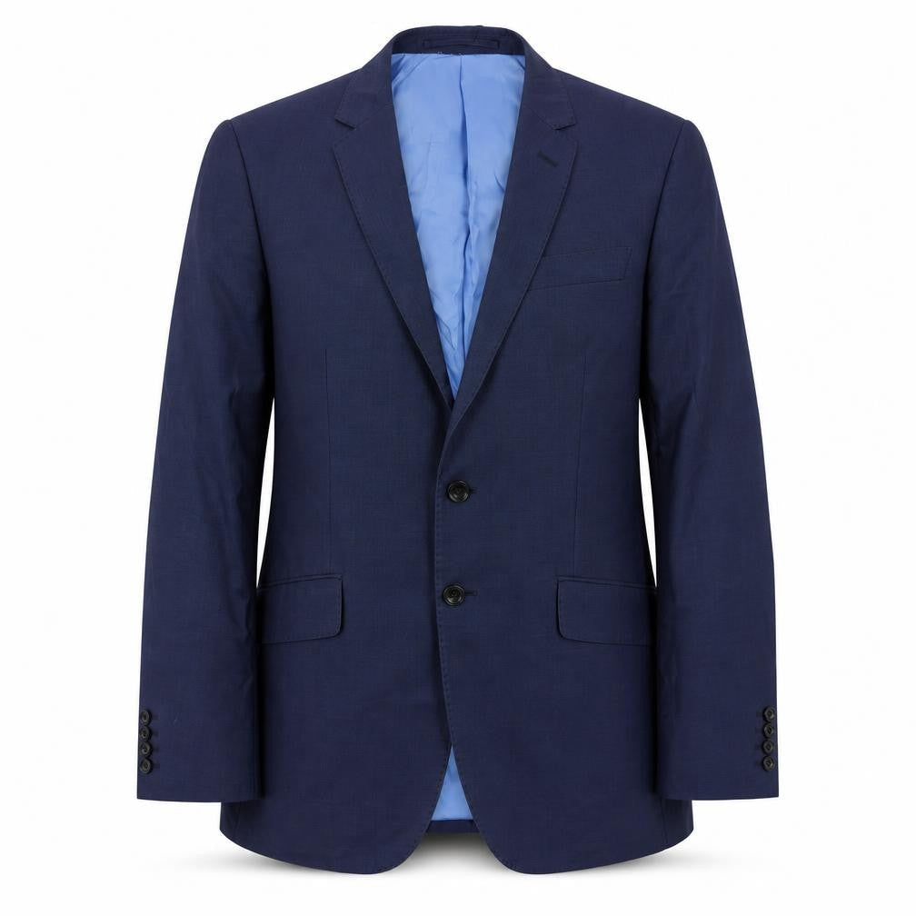 Marks & Spencer Mens Blue Wool Jacket Suit Jacket Size 38 Regular