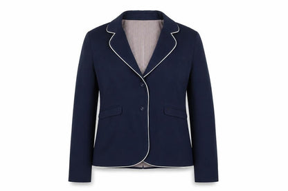 Merc Womens Blue Jacket Blazer Size L Button