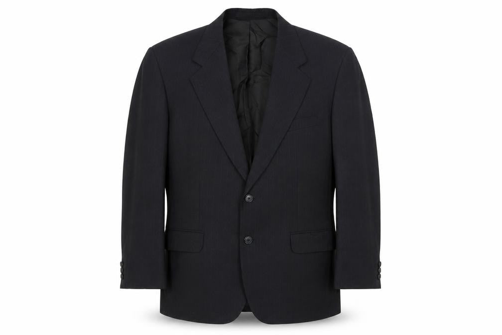 Marks & Spencer Mens Black Polyester Jacket Suit Jacket Size 40 Regular