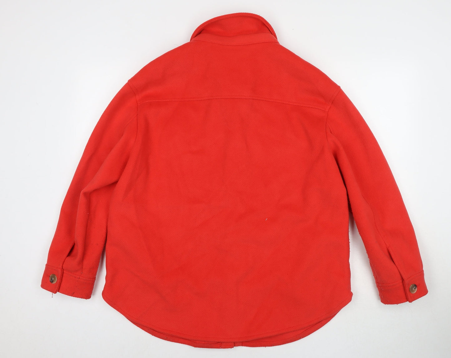 Marks and Spencer Womens Red Overcoat Coat Size 14 Button