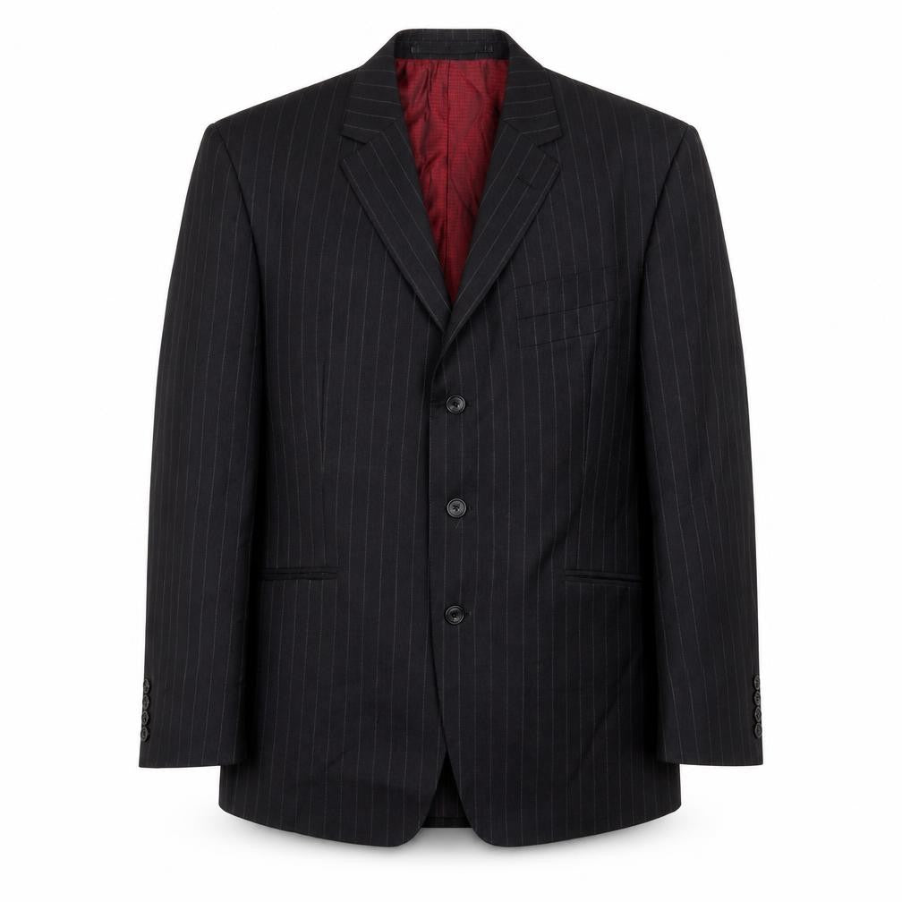 Marks & Spencer Mens Black Wool Jacket Suit Jacket Size 42 Regular